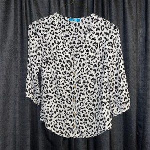 Button's printed blouse. Size M.